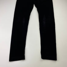 Load image into Gallery viewer, Girls All 4 Me, black velvet leggings, elasticated, Inside leg: 60cm, EUC, size 10,  