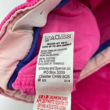 Load image into Gallery viewer, Girls M&amp;S, pink stretch corduroy pants, adjustable, Inside leg: 50cm, EUC, size 6-7,  