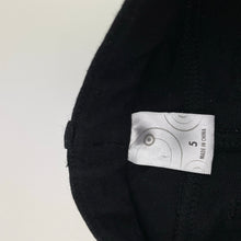Load image into Gallery viewer, Girls Target, black stretchy pants, adjustable, Inside leg: 46.5cm, FUC, size 5,  