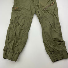 Load image into Gallery viewer, Boys H&amp;T, khaki lightweight cotton cargo pants, Inside leg: 35.5cm, GUC, size 3,  