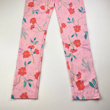 Load image into Gallery viewer, Girls Target, stretchy floral leggings / pants, Inside leg: 53cm, NEW, size 7,  