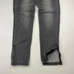 Girls Witchery, stretch knit denim pants, elasticated, Inside leg: 59.5cm, GUC, size 12,  