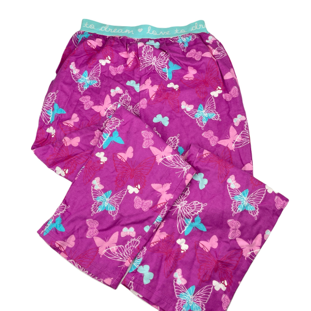 Girls Target, flannel cotton pyjama pants, butterflies, EUC, size 12,  