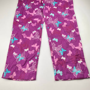 Girls Target, flannel cotton pyjama pants, butterflies, EUC, size 12,  