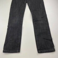 Load image into Gallery viewer, Girls Pumpkin Patch, black stretch denim jeans, adjustable, Inside leg: 57.5cm, GUC, size 7,  