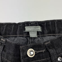 Load image into Gallery viewer, Girls Pumpkin Patch, black stretch denim jeans, adjustable, Inside leg: 57.5cm, GUC, size 7,  