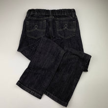 Load image into Gallery viewer, Girls Pumpkin Patch, black stretch denim jeans, adjustable, Inside leg: 57.5cm, GUC, size 7,  