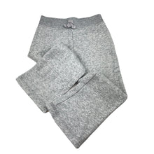 Load image into Gallery viewer, Girls H&amp;T, grey marle fleece lined track pants, Inside leg: 36cm, EUC, size 3,  