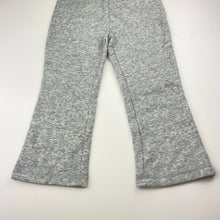 Load image into Gallery viewer, Girls H&amp;T, grey marle fleece lined track pants, Inside leg: 36cm, EUC, size 3,  