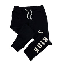Load image into Gallery viewer, unisex H&amp;M, black casual pants, elasticated, Inside leg: 41cm, EUC, size 6,  