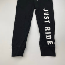 Load image into Gallery viewer, unisex H&amp;M, black casual pants, elasticated, Inside leg: 41cm, EUC, size 6,  