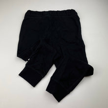 Load image into Gallery viewer, unisex H&amp;M, black casual pants, elasticated, Inside leg: 41cm, EUC, size 6,  