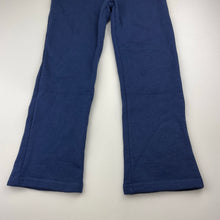 Load image into Gallery viewer, Girls H&amp;T, navy fleece lined track pants, Inside leg: 50cm, EUC, size 6,  