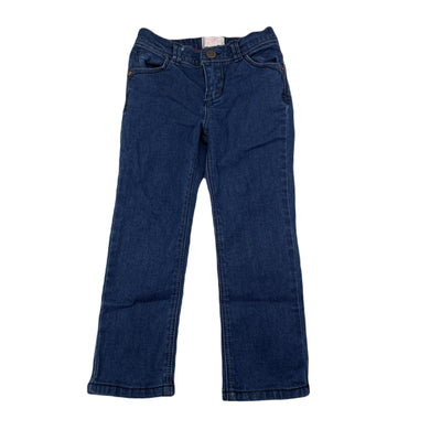 Girls Pumpkin Patch, blue stretch denim jeans, adjustable, Inside leg: 38cm, GUC, size 3,  