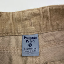 Load image into Gallery viewer, Girls Pumpkin Patch, moleskin cotton bootcut pants, adjustable, Inside leg: 45.5cm, EUC, size 5,  
