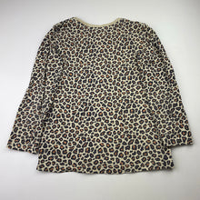 Load image into Gallery viewer, Girls Lily &amp; Dan, leopard print cotton long sleeve top, FUC, size 8,  