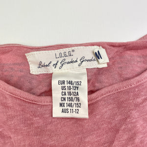 Girls H&M, lightweight viscose/linen long sleeve top, EUC, size 11-12,  