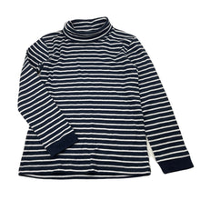 Load image into Gallery viewer, unisex Target, navy stripe soft feel skivvy top, FUC, size 6,  