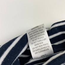 Load image into Gallery viewer, unisex Target, navy stripe soft feel skivvy top, FUC, size 6,  
