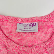 Load image into Gallery viewer, Girls Mango, lace trim lightweight knit top, EUC, size 12,  