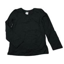 Load image into Gallery viewer, unisex Target, black cotton long sleeve t-shirt / top, EUC, size 6,  