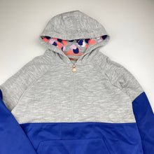 Load image into Gallery viewer, Girls Target, grey &amp; blue activewear hoodie sweater, GUC, size 12,  