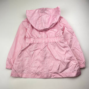 Girls Anko, lightweight spray jacket / coat, light marks right sleeve, FUC, size 4,  