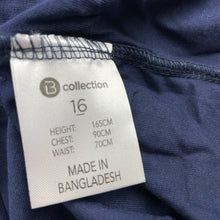 Load image into Gallery viewer, Girls B Collection, navy cotton long sleeve t-shirt / top, NEW, size 16,  