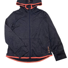 Load image into Gallery viewer, Girls Target, navy lightweight zip up hooded top, GUC, size 8,  