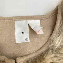Load image into Gallery viewer, Girls Target, zip up faux suede lined faux fur vest, EUC, size 12,  