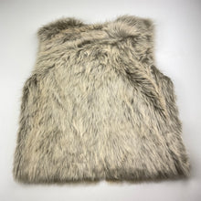 Load image into Gallery viewer, Girls Target, zip up faux suede lined faux fur vest, EUC, size 12,  