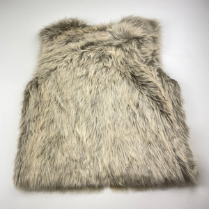 Girls Target, zip up faux suede lined faux fur vest, EUC, size 12,  