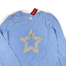 Load image into Gallery viewer, Girls Target, blue cotton long sleeve top, star, NEW, size 16,  