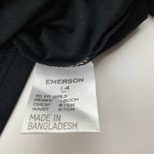 Load image into Gallery viewer, Girls Emerson, black stretchy long sleeve t-shirt / top, NEW, size 12,  