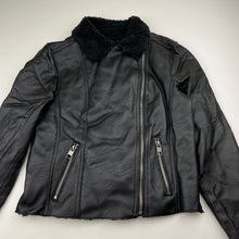 Load image into Gallery viewer, Girls Target, fleece lined faux leather jacket, GUC, size 10,  