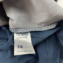 Load image into Gallery viewer, Girls Anko, navy cotton long sleeve top, sequins, NEW, size 14,  