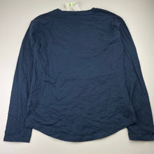 Load image into Gallery viewer, Girls Anko, navy cotton long sleeve top, sequins, NEW, size 14,  