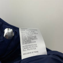 Load image into Gallery viewer, Girls B Collection, navy &amp; silver spot puffer vest / jacket, EUC, size 7,  