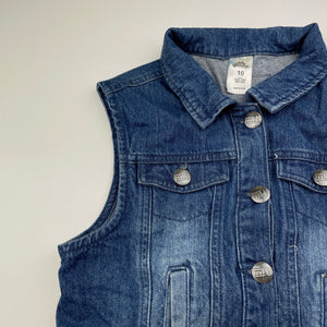 Girls Miss Understood, blue denim vest / jacket, FUC, size 10,  