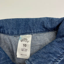 Load image into Gallery viewer, Girls Miss Understood, blue denim vest / jacket, FUC, size 10,  