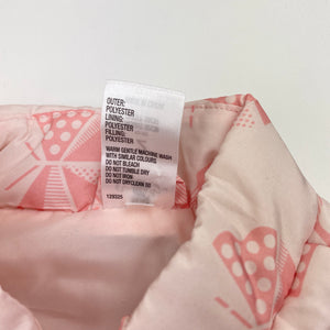 Girls H&T, pink puffer vest / sleeveless jacket, EUC, size 2,  
