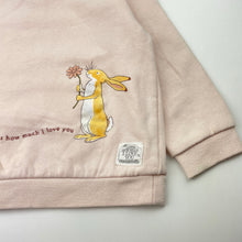 Load image into Gallery viewer, Girls Guess How Much I Love You, fleece lined sweater / jumper, mark left cuff, FUC, size 4,  