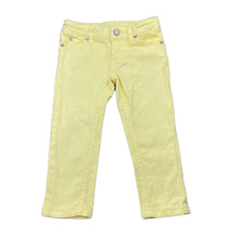 Load image into Gallery viewer, Girls Target, yellow stretch denim pants, adjustable, Inside leg: 30cm, GUC, size 2,  