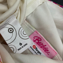 Load image into Gallery viewer, Girls Barbie, lined lightweight floral summer dress, GUC, size 6, L: 72cm approx