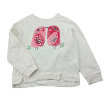Load image into Gallery viewer, Girls Milkshake, fleece lined sweater / jumper, birds, GUC, size 6,  