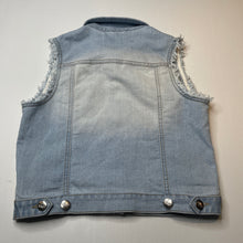 Load image into Gallery viewer, Girls Gum, blue stretch denim vest, GUC, size 10,  
