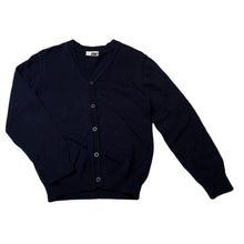 Load image into Gallery viewer, Girls Brilliant Basics, navy cotton school cardigan, EUC, size 6,  