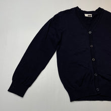 Load image into Gallery viewer, Girls Brilliant Basics, navy cotton school cardigan, EUC, size 6,  