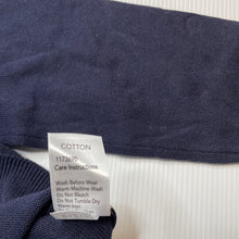 Load image into Gallery viewer, Girls Brilliant Basics, navy cotton school cardigan, EUC, size 6,  