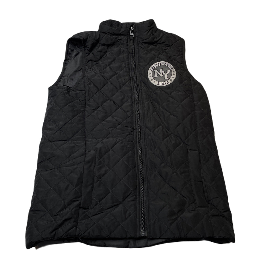 Girls Miss Understood, black quilted vest / sleeveless jacket, GUC, size 12,  